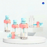 Lip Case Cute Bear Blue Pink Clear Lip Tint Lip Cream Lip Packaging 3,5 gr 4 gr 5 gr