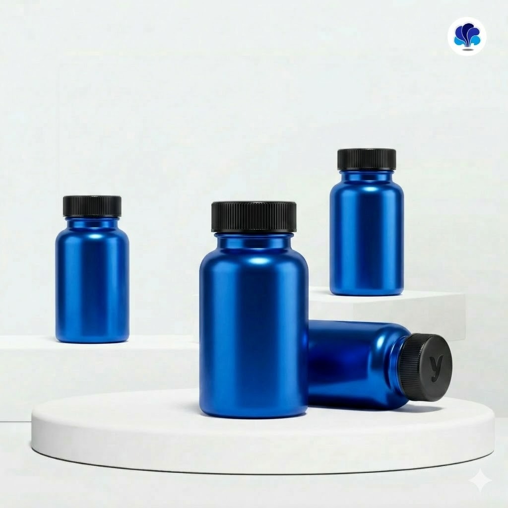 WhatsApp Image 2026-06-08 at 09.57.27 (2) Botol Obat Biru Metallic Tutup Hitam - Image 1