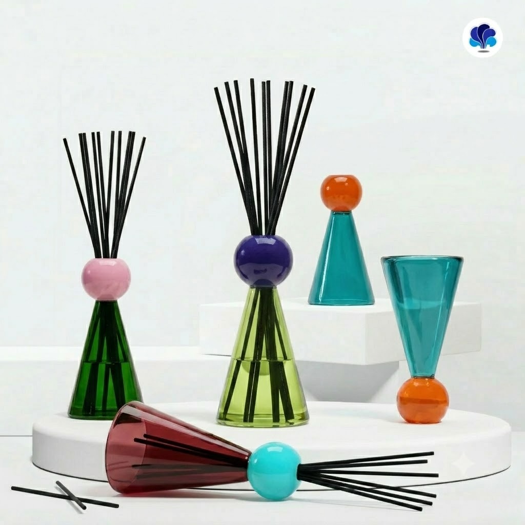 WhatsApp Image 2026-06-11 at 11.03.01 (1) Botol Diffuser Geometric Cone Colorful - Image 1
