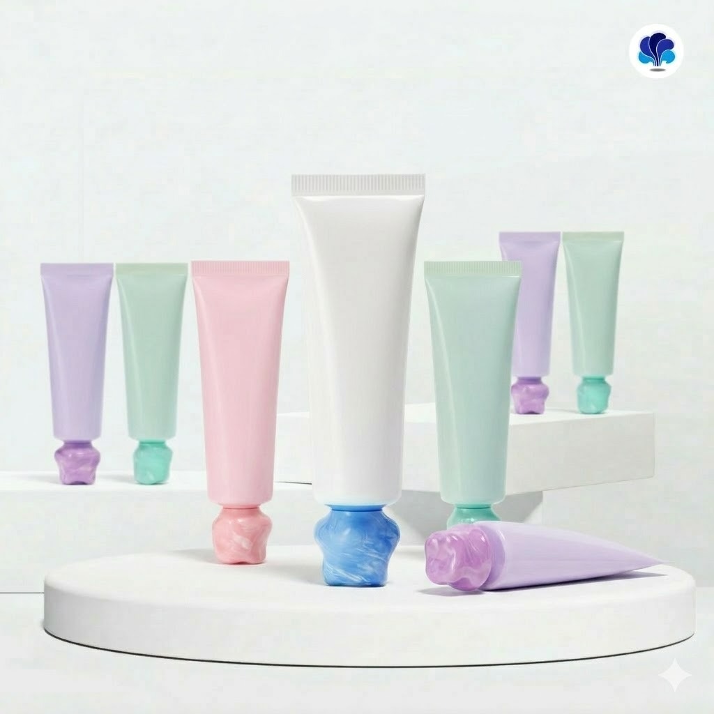 WhatsApp Image 2026-06-17 at 15.23.51 Tube Skincare Squeeze Pastel Tutup Motif Marbel Bunga - Image 1